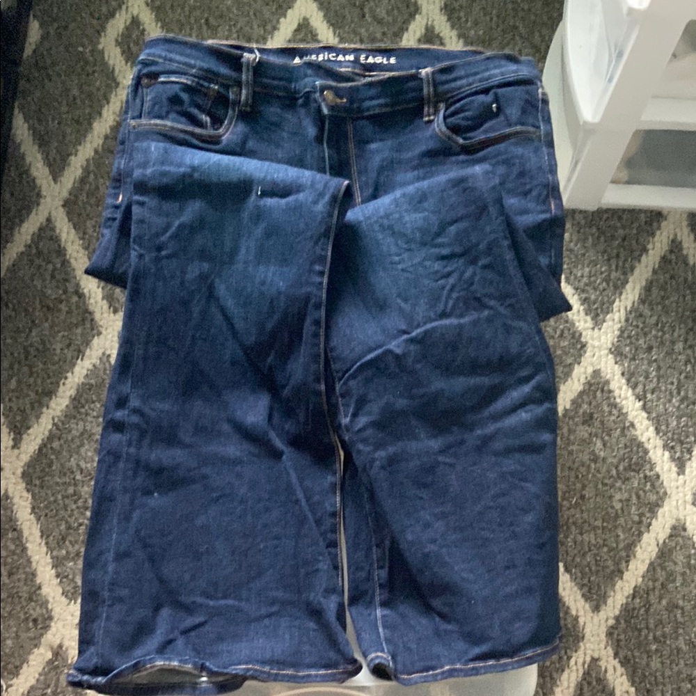 American Eagle Outfitters Blue Straight Leg Jeans